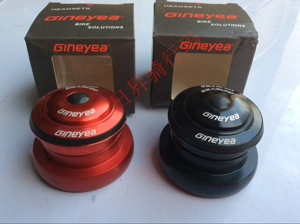 GINEYEA sepeda cnc headset bantalan eksternal atas 1-1/8 "bawah 1-1/2" untuk kerangka 44mm 1
