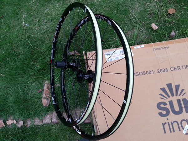 SunRingle Blackflag comp sepeda gunung set roda tanpa tabung sepeda roda mtb 3