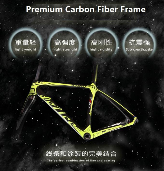 700C Carbon Fiber Road Aero Frame+Fork+Seatpost STOUT CR-2 900 Gram BB kompatibel dengan berbagai Tipe 3