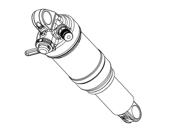Motor Shock Air Spring Shock w/ Damper Compression/Rebound 165-200mm Mtb 2