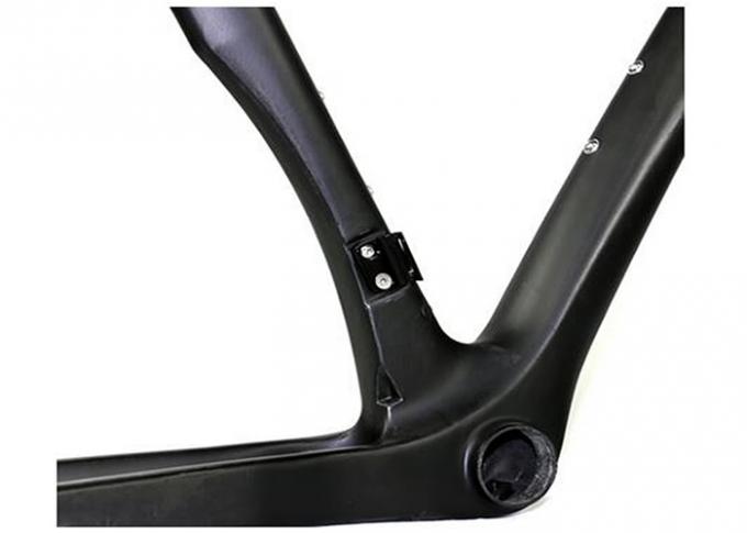 Rangka sepeda ringan 700c Full Carbon Fiber Road Frame of Road Bike Frameset 9qr/Thru-axle 1000g/52 ukuran Disc Brake 6