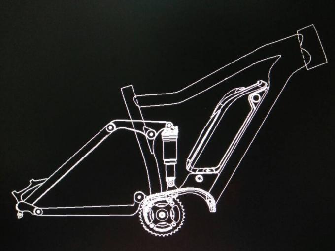 Boost 27.5er Electric Bike Frame w/ Bafang 1000w Aluminium Alloy Suspension Mtb E-Bike 0