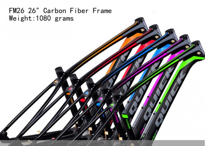 Sepeda 26er Full Carbon Fiber Frame FM26 dari Mountain Bike Ringan 1080 gram Tapered PF30 Berbagai Warna 0