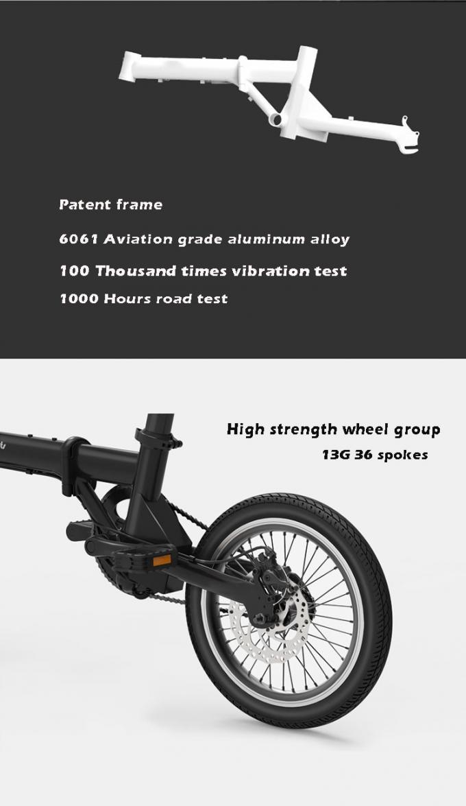 Sepeda lipat listrik CE 16" / Sepeda 200-250w Baterai Lithium tanpa sikat 5