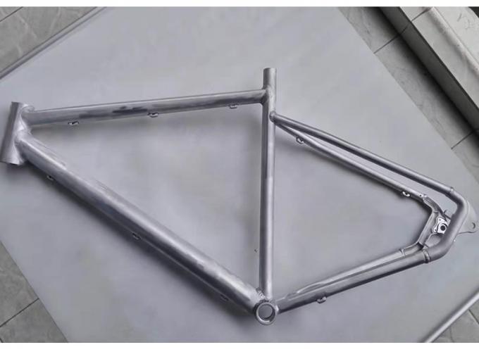 29er Aluminium Alloy Bike Frame berat ringan Sepeda Jalan Kerikil 142x12 drop out 0
