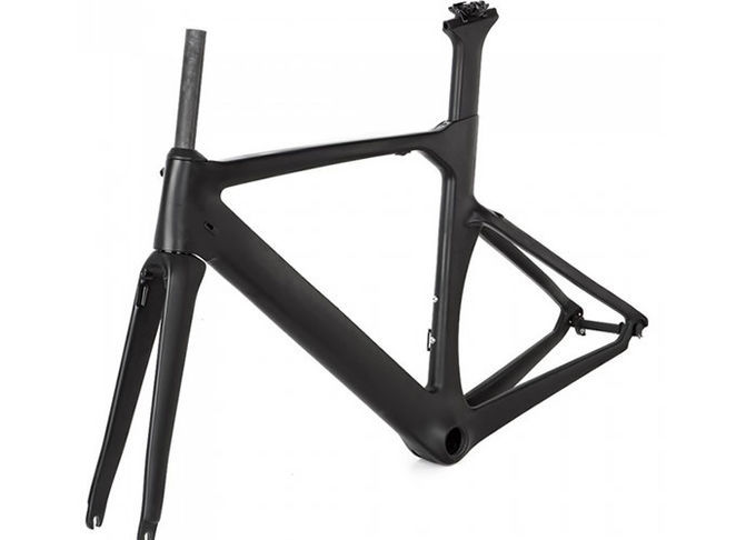 700c Road Carbon Bike Frame Racing 1150kg OEM Matte/Glossy Full Carbon dengan garpu 1